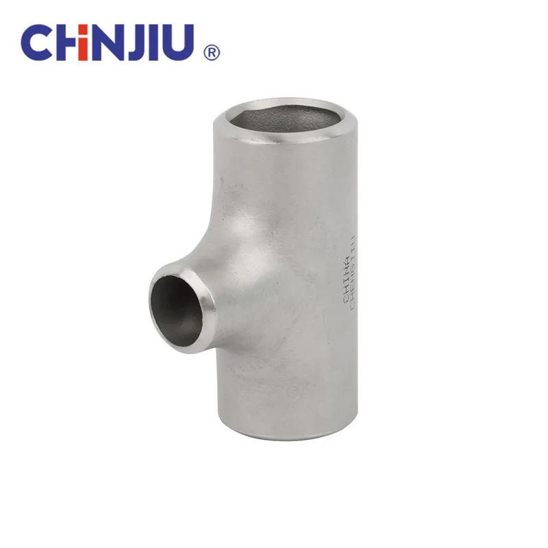 Sch40 Sch80 SS304 SS316 Titanium Butt Weld Reducing Pipe Tees